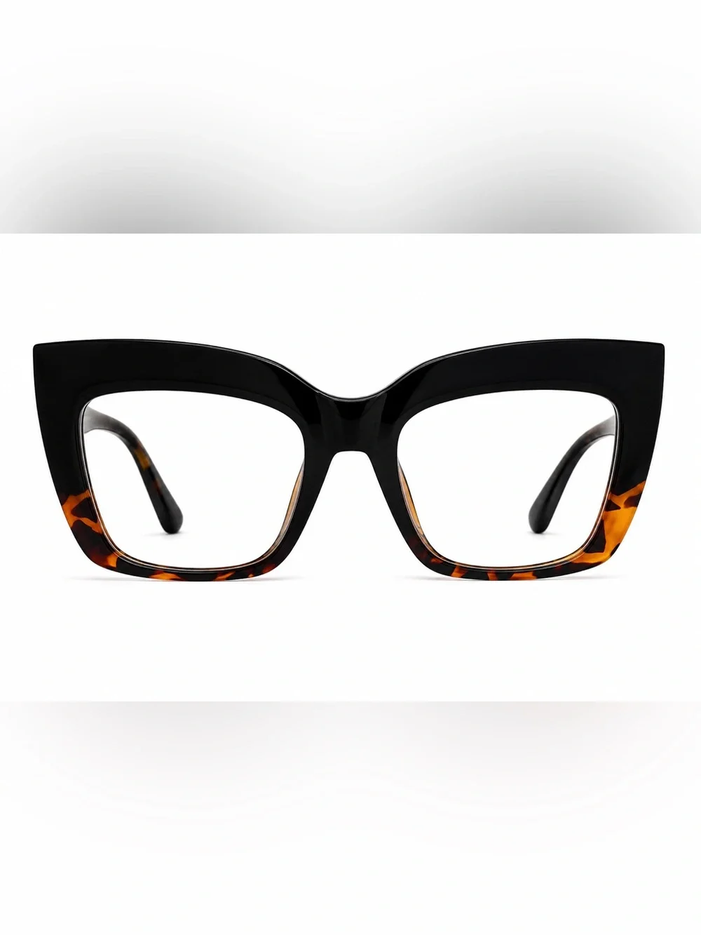 ZEELOOL Alberta Oversized Cat Eye Tortoise Eyeglasses FP0668-02